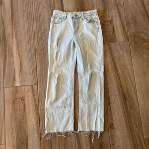 Art Class Girls Jeans Size 12 Blue Light Wash High Rise Straight